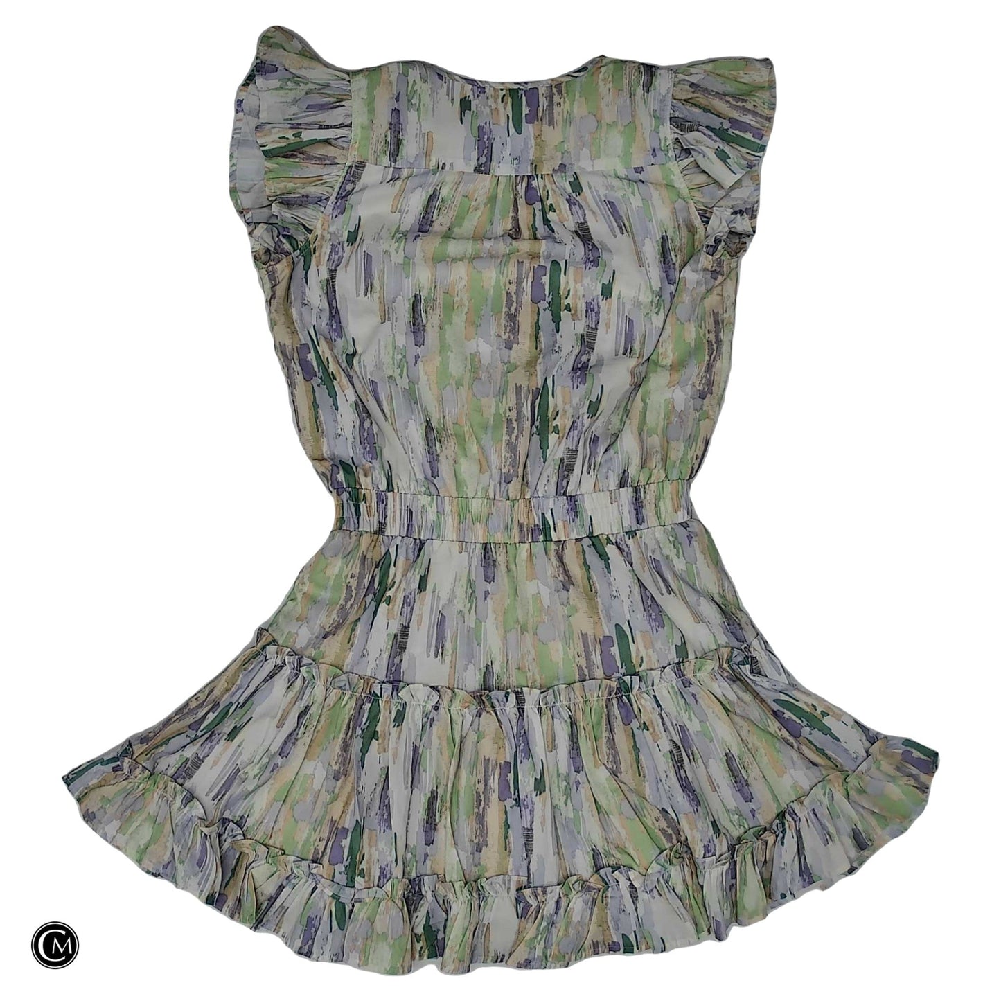 Dress Casual Short By Pinch In Green & Purple, Size: S image 2