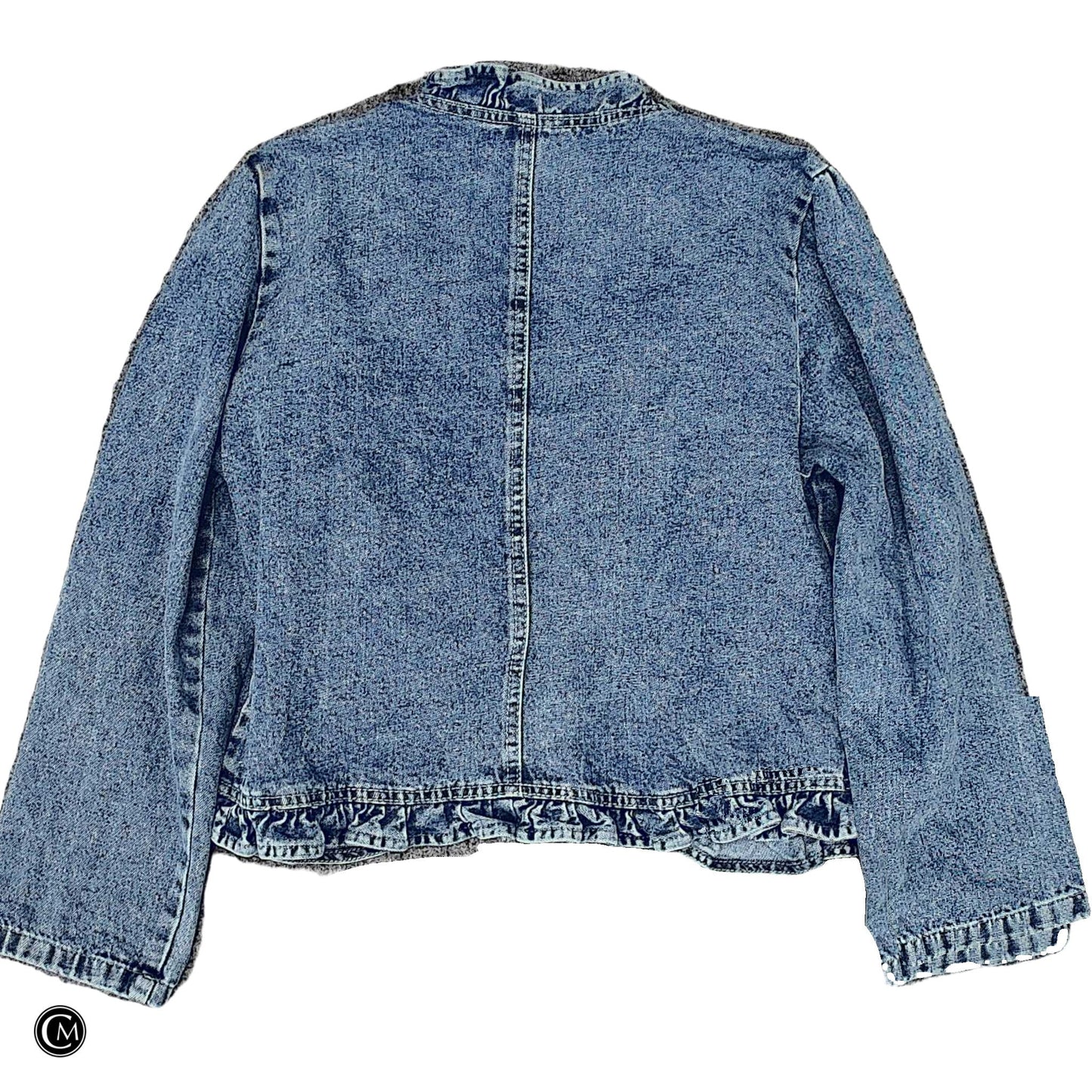 Jacket Denim In Blue Denim, Size: Mp