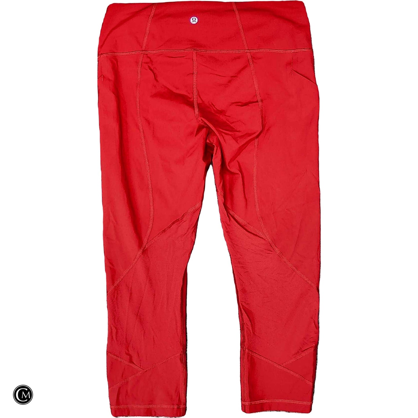 Athletic Leggings Capris By Lululemon In Red, Size: M