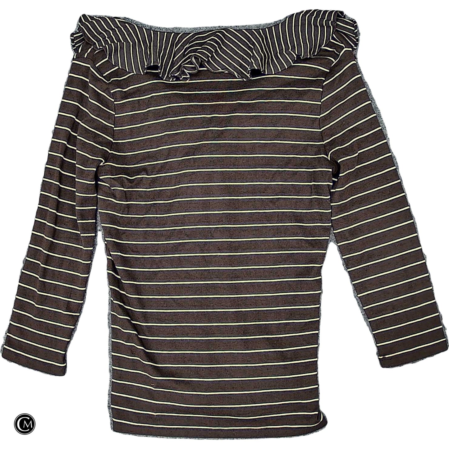 Top Ls By Lauren By Ralph Lauren In Brown & White, Size: M