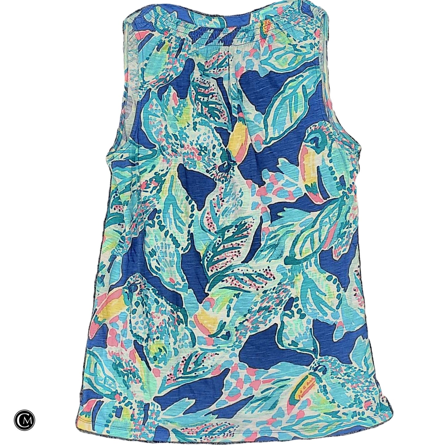 Top Sleeveless Designer By Lilly Pulitzer In Blue & Green, Size: Xs