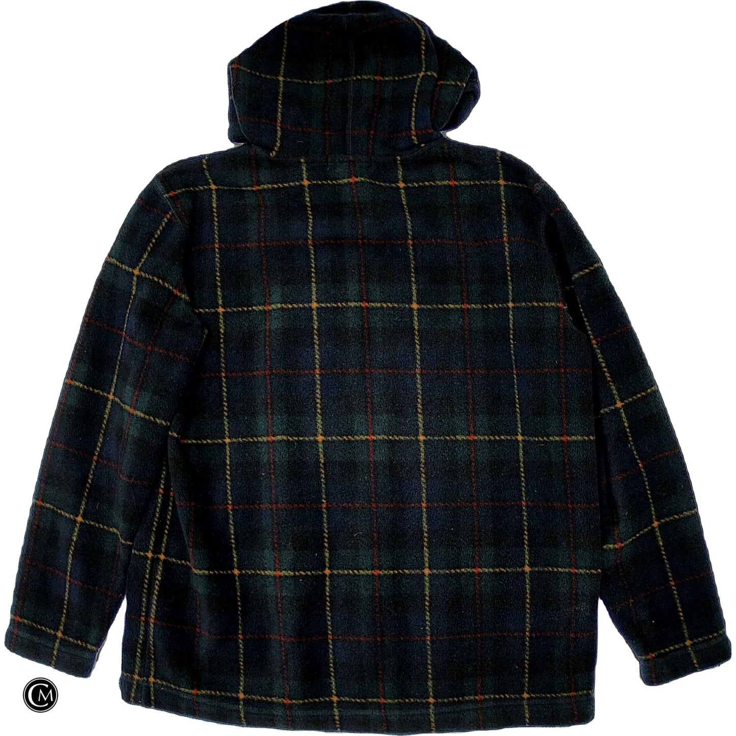 Jacket Fleece By Lauren By Ralph Lauren In Plaid Pattern, Size: S