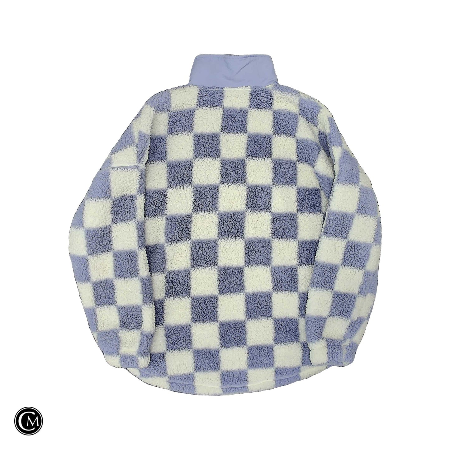Sweatshirt Collar By So In Purple & White, Size: M