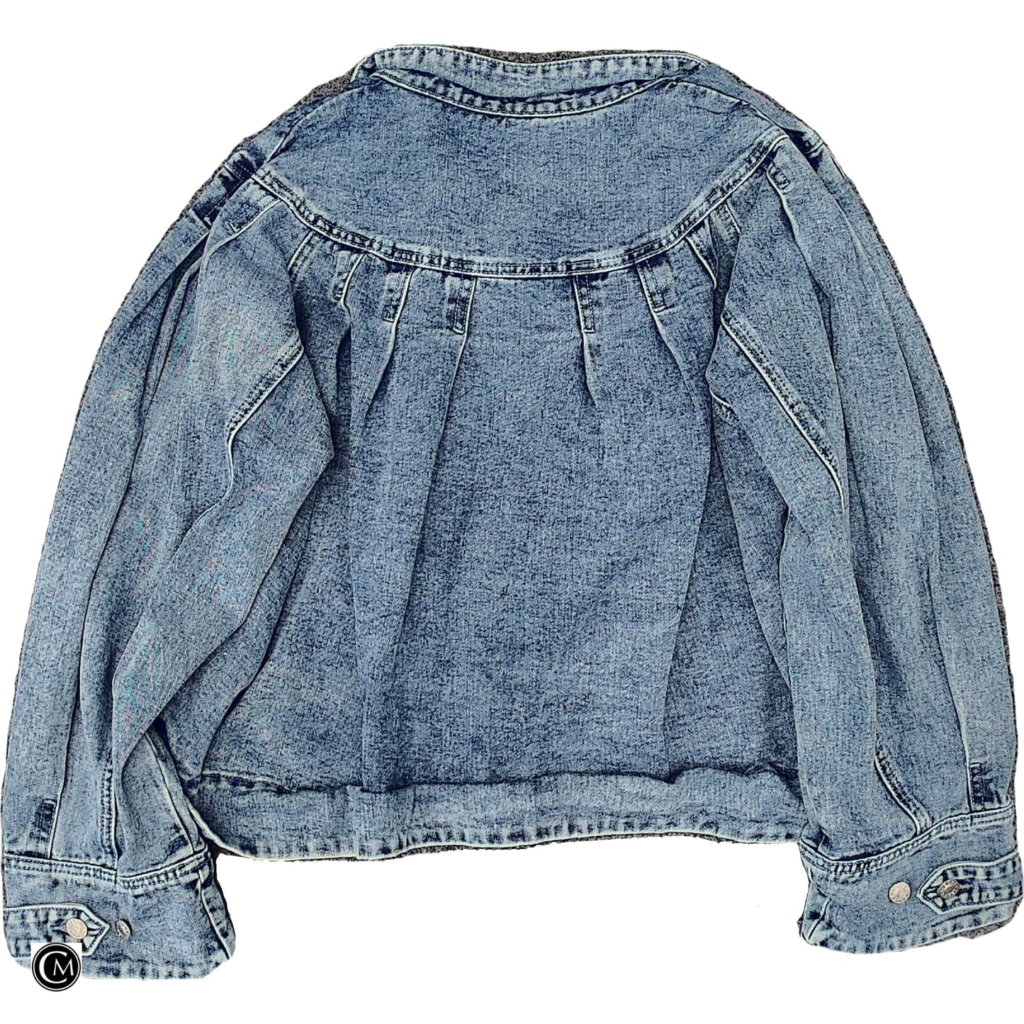 Jacket Denim In Blue Denim, Size: Xxl