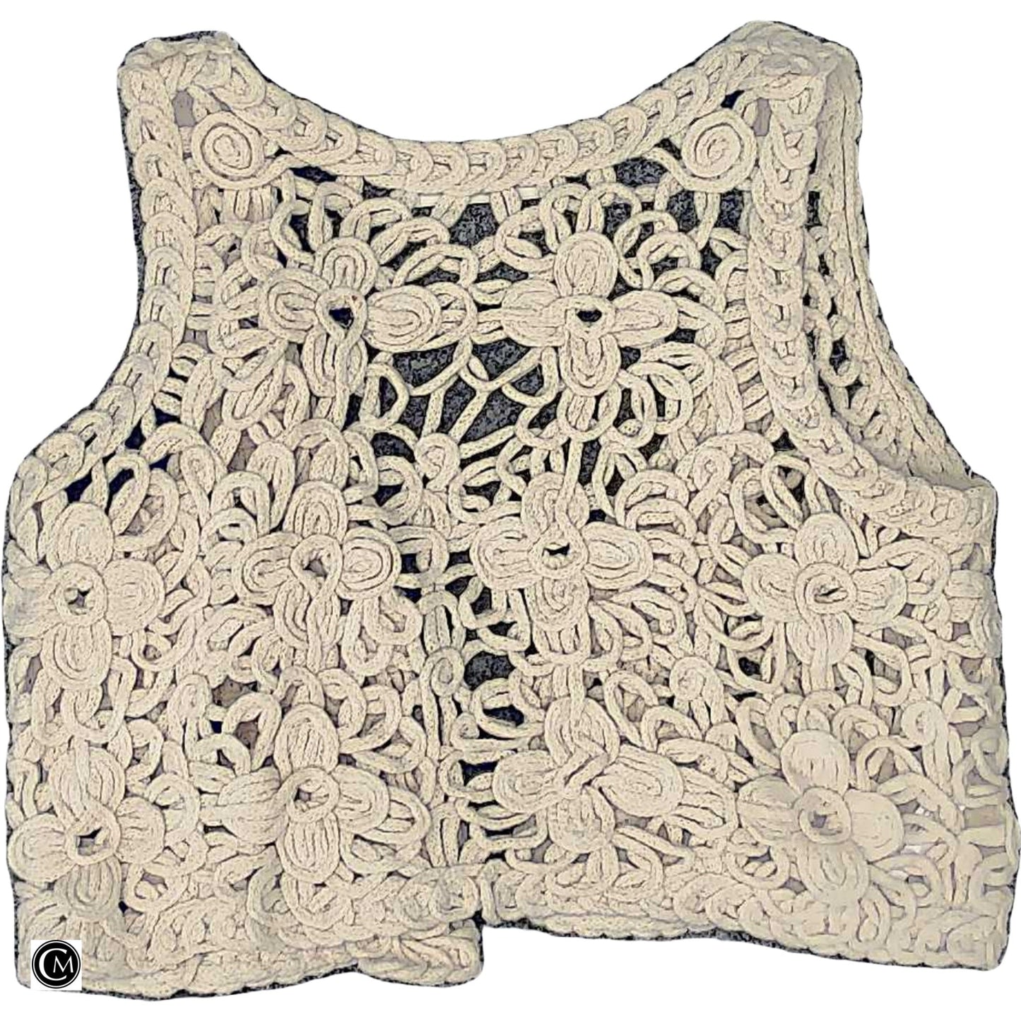 Vest Other By Anthropologie In Cream, Size: S