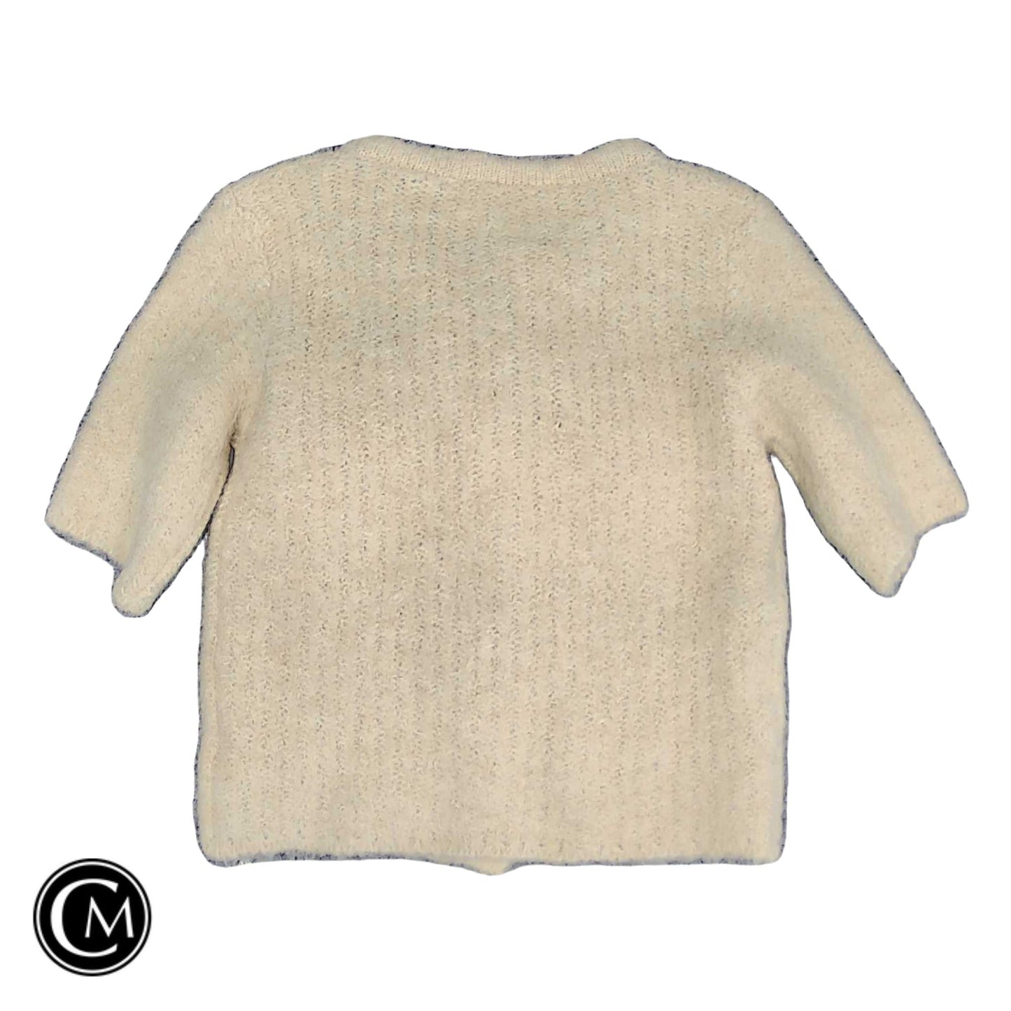 Sweater Cardigan By Lalavon In Beige, Size: M