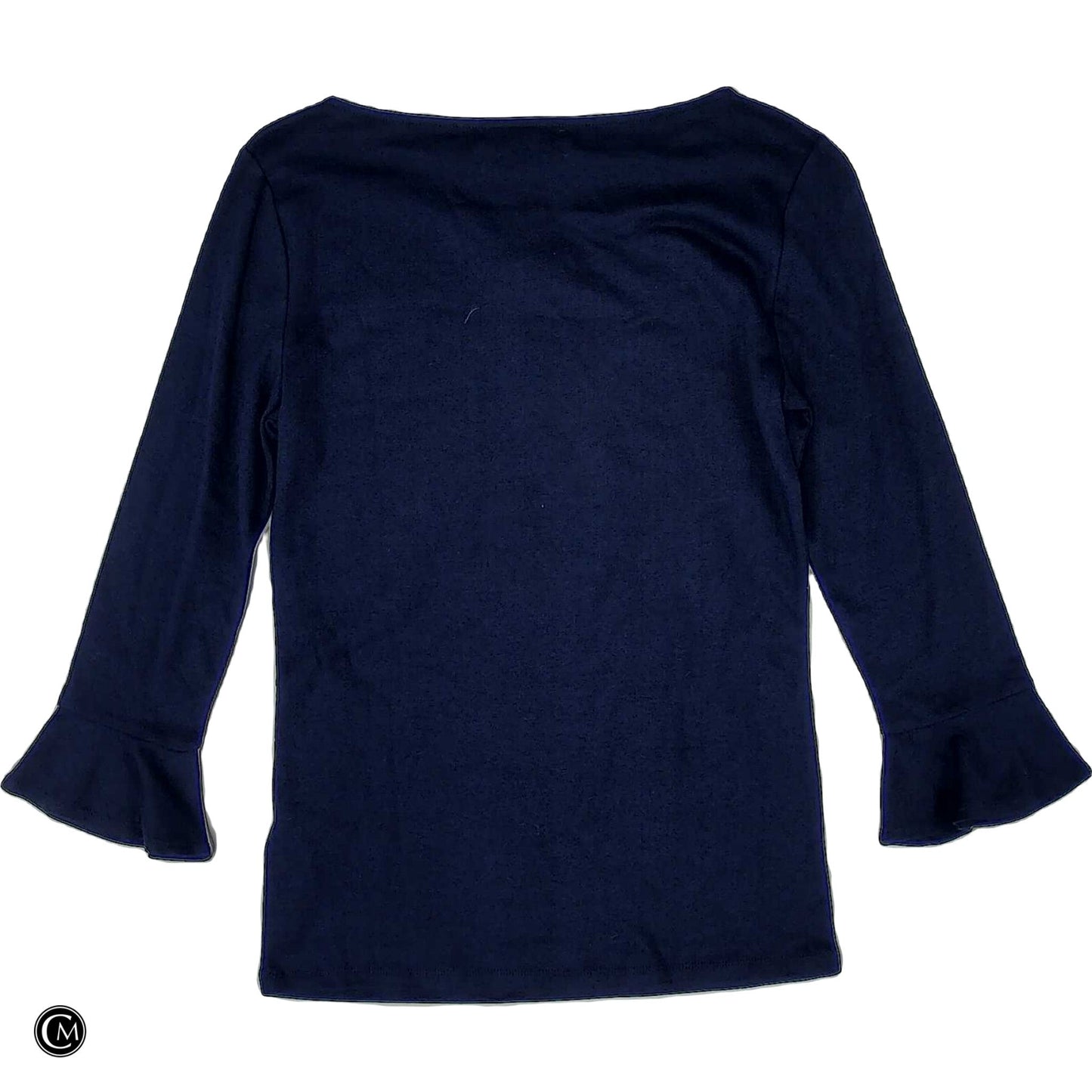 Top Ls Basic By Lauren By Ralph Lauren In Navy, Size: M