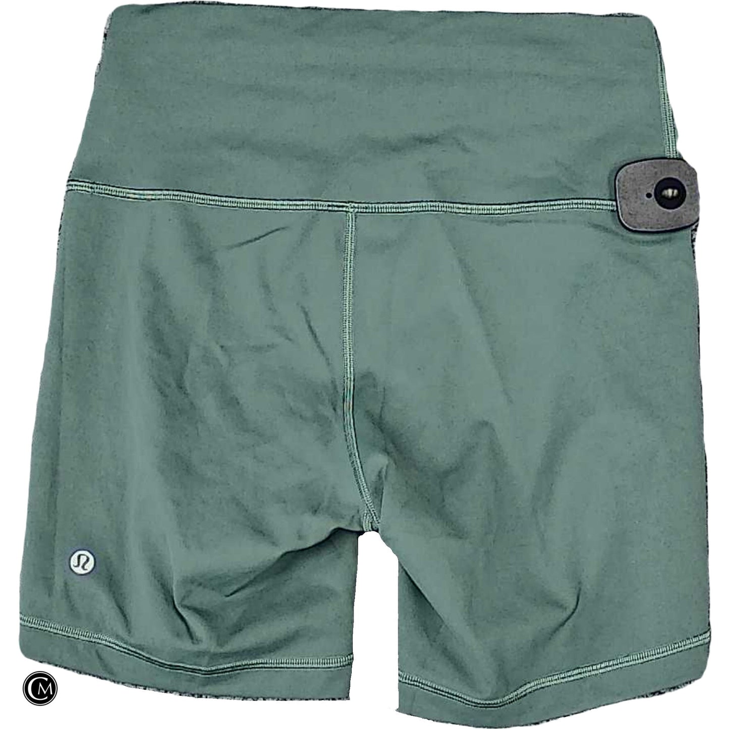 Athletic Shorts By Lululemon In Green, Size: M