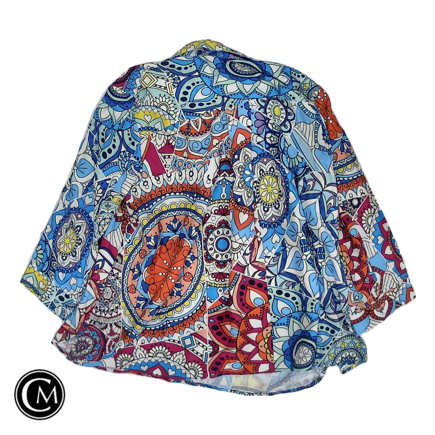 Top 3/4 Sleeve By Ali Miles In Multi, Size: Lp