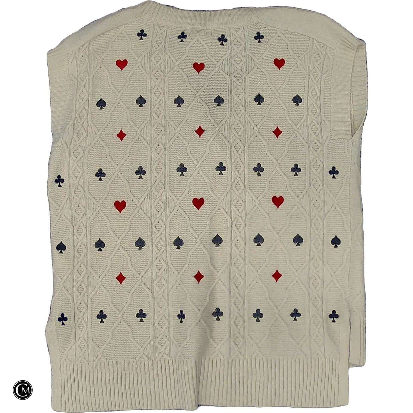 Vest Sweater By Maeve In Cream, Size: S