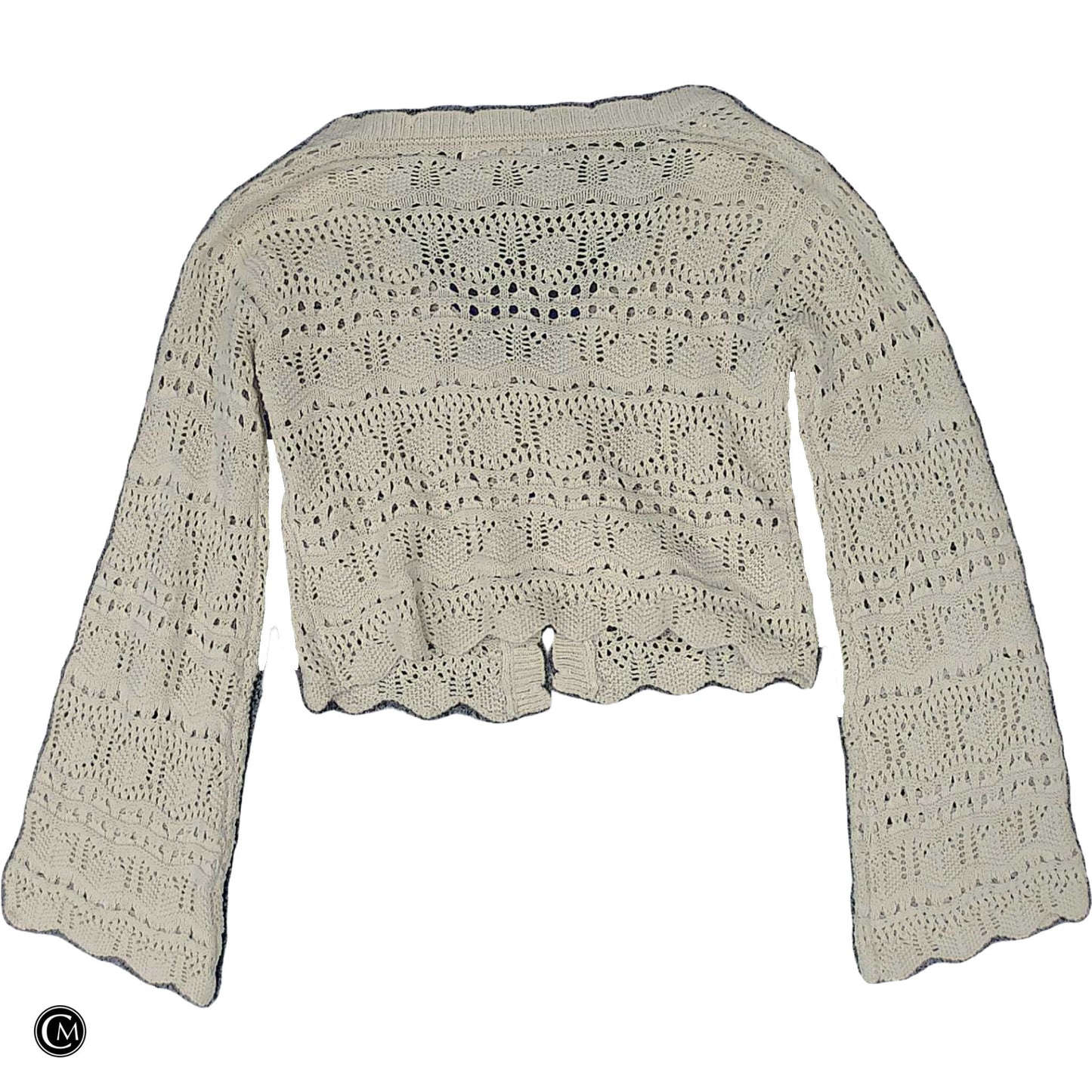 Sweater Cardigan By Moon And Madison In Cream, Size: Xs image 2