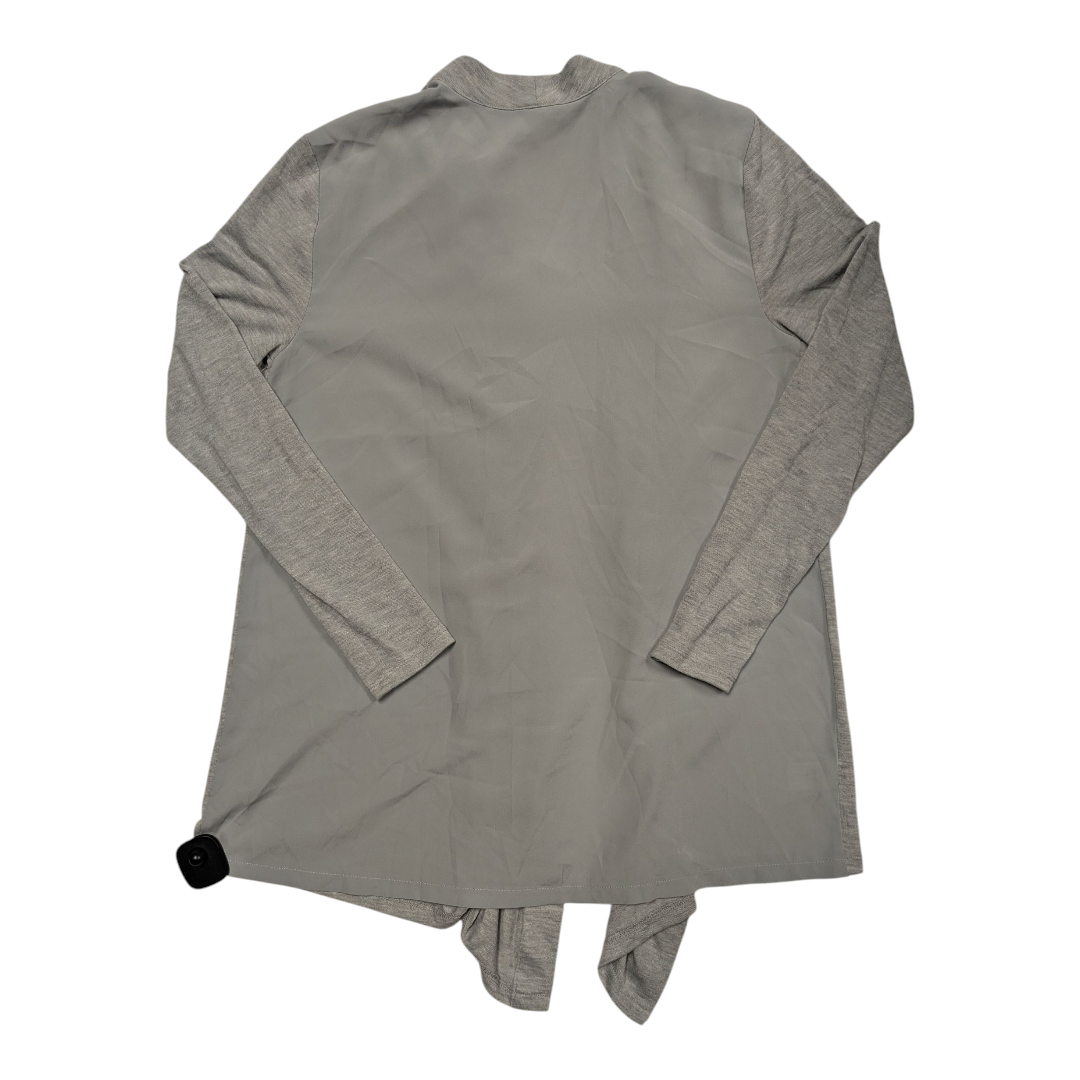 Sweater Cardigan By Ann Taylor In Grey, Size:M