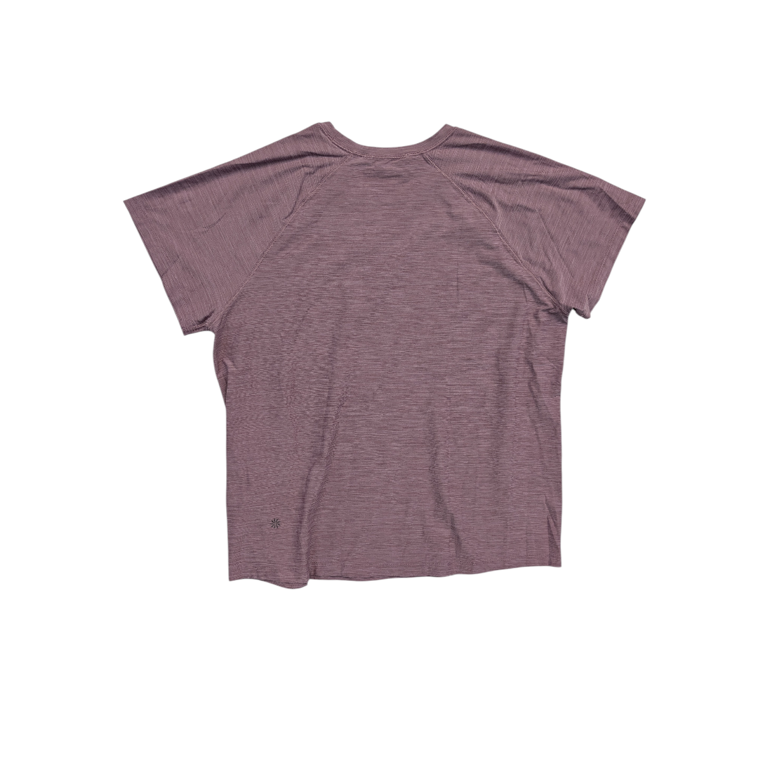 Athletic Top Ss By Athleta In Mauve, Size:M