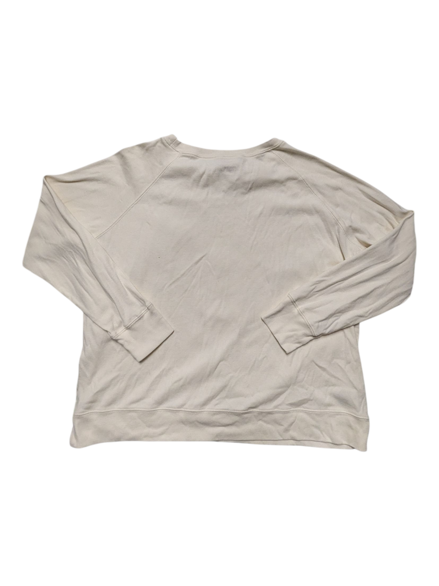 Sweatshirt Crewneck By Eddie Bauer In Cream, Size:2X