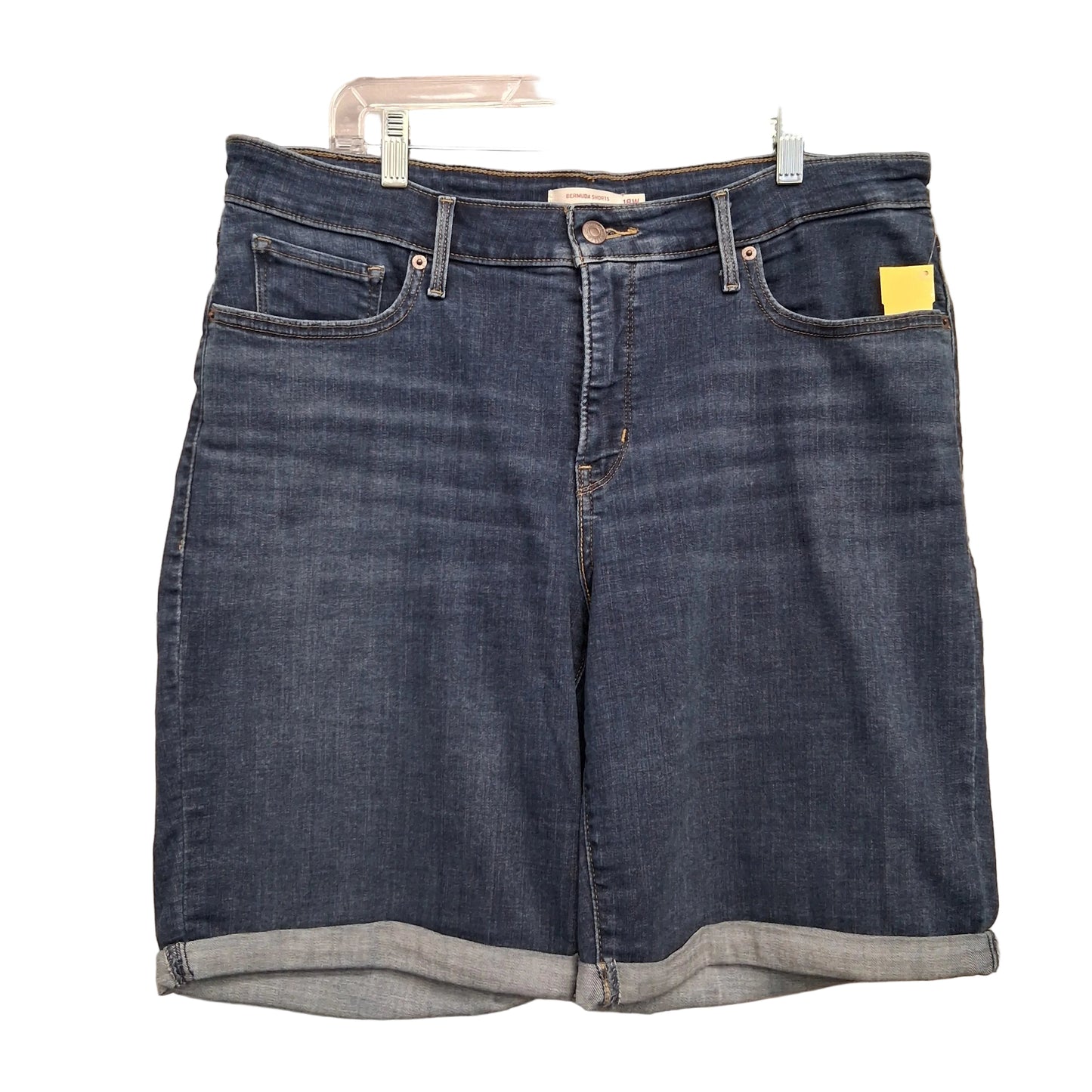 Shorts By Levis In Blue Denim, Size:18