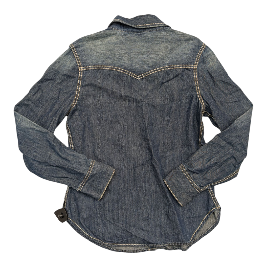 Jacket Denim By Seven 7 In Blue Denim, Size:M