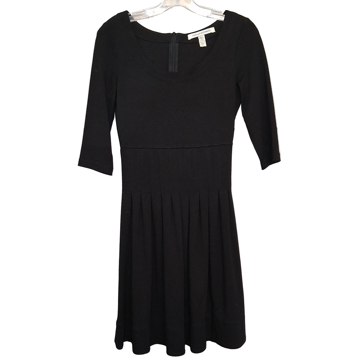Dress Designer By Diane Von Furstenberg In Black, Size:Xs