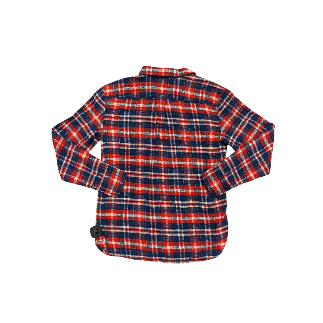 Top Ls By J. Crew In Plaid Pattern, Size:0