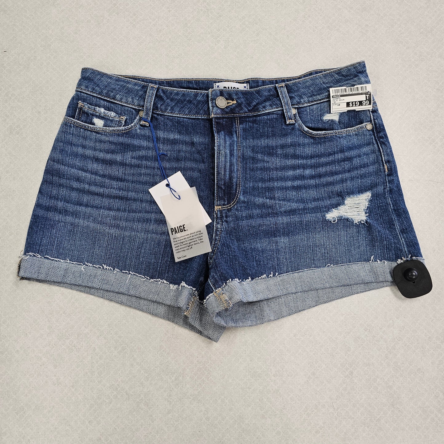Shorts By Paige In Blue Denim, Size:10