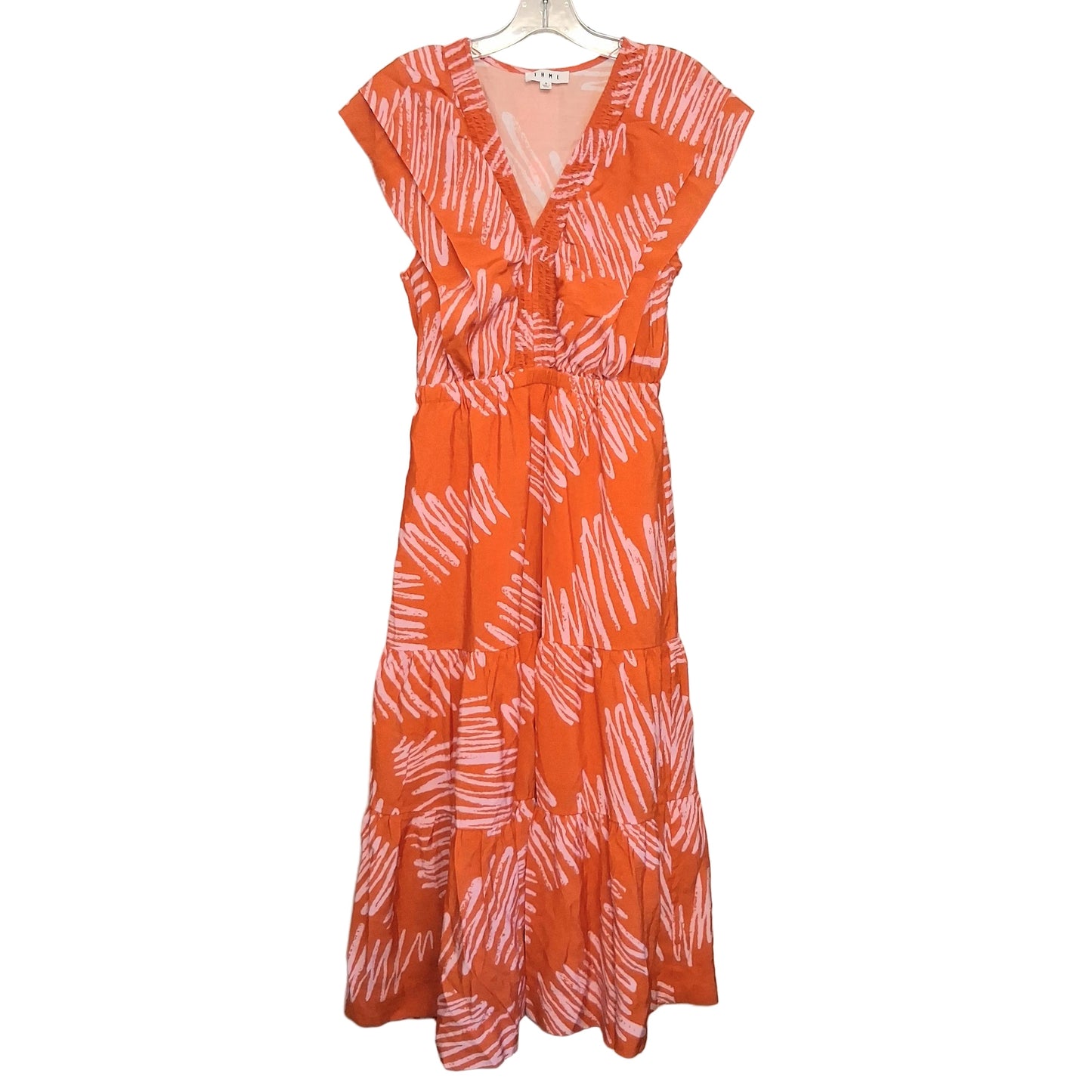 Dress Casual Maxi By Thml In Orange & Pink, Size:S