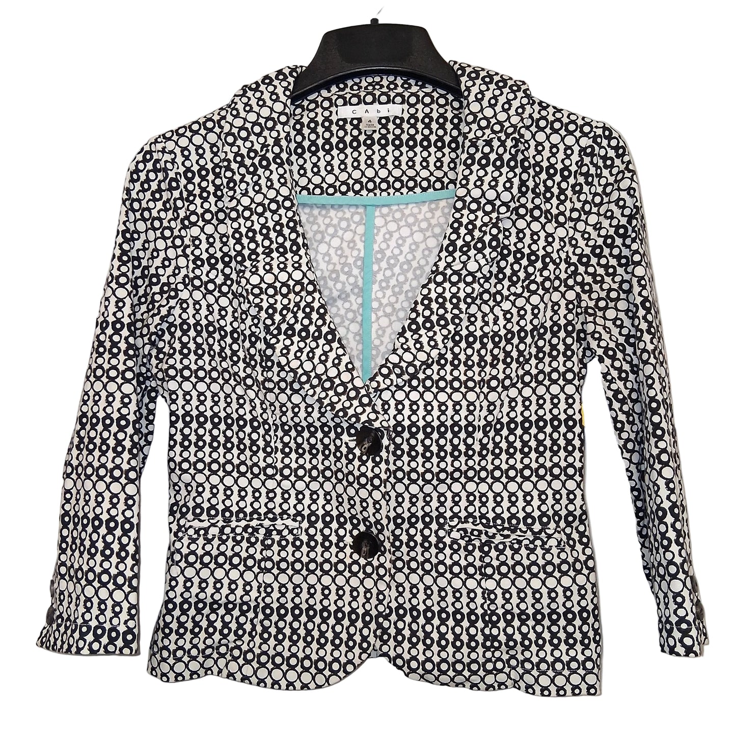 Blazer By Cabi In Black & White, Size:S