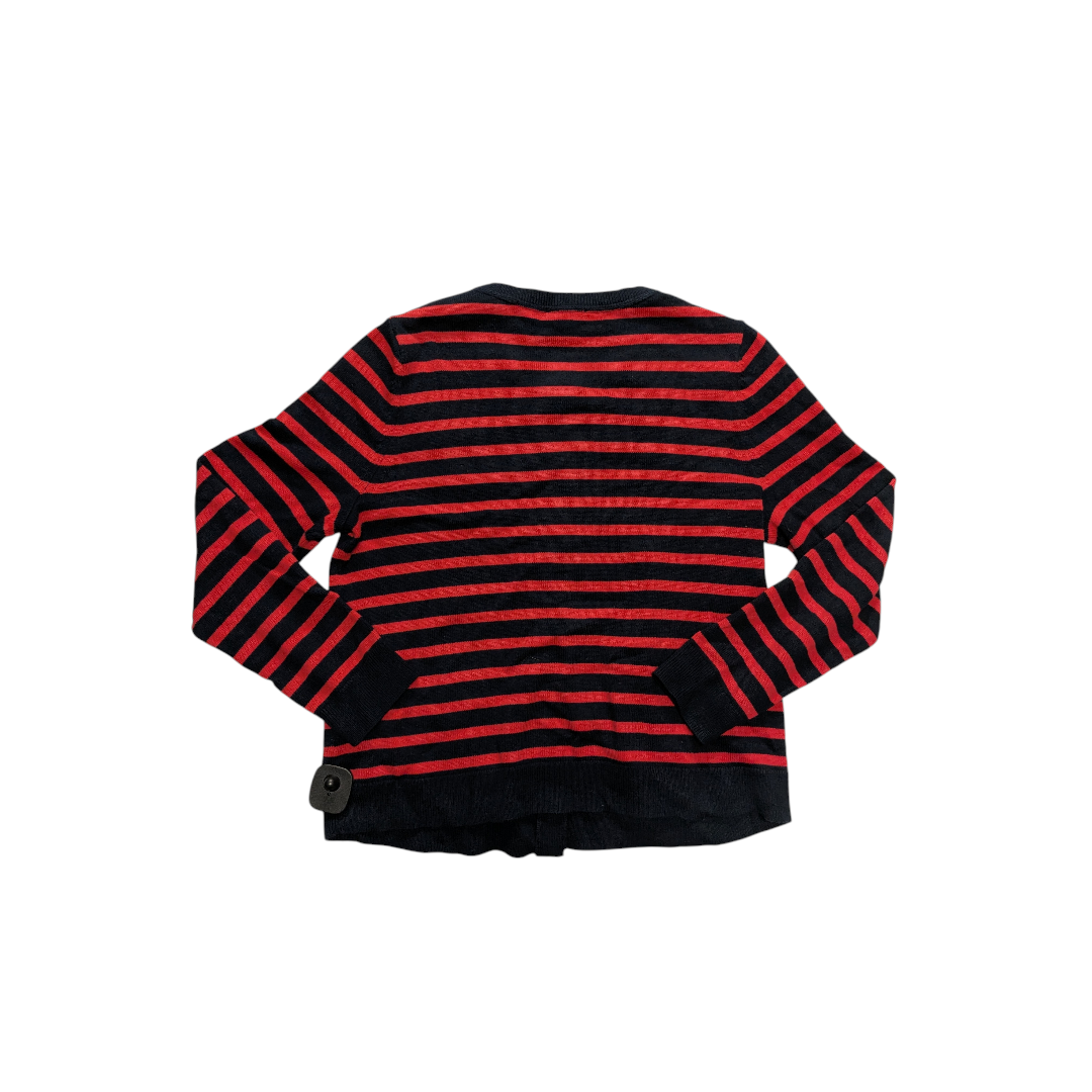 Sweater Cardigan By J. Jill In Striped Pattern, Size:Sp