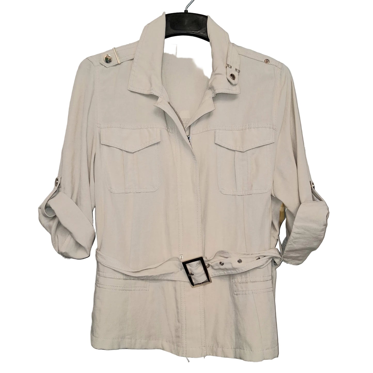Jacket Other By Chicos In Tan, Size:L