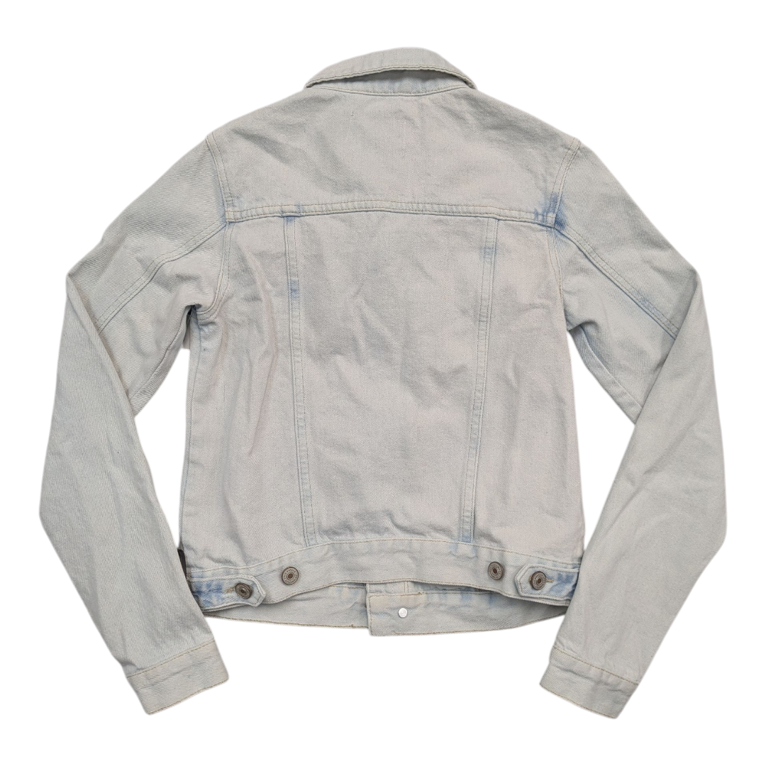 Jacket Denim By Kancan In Blue Denim, Size:Xs