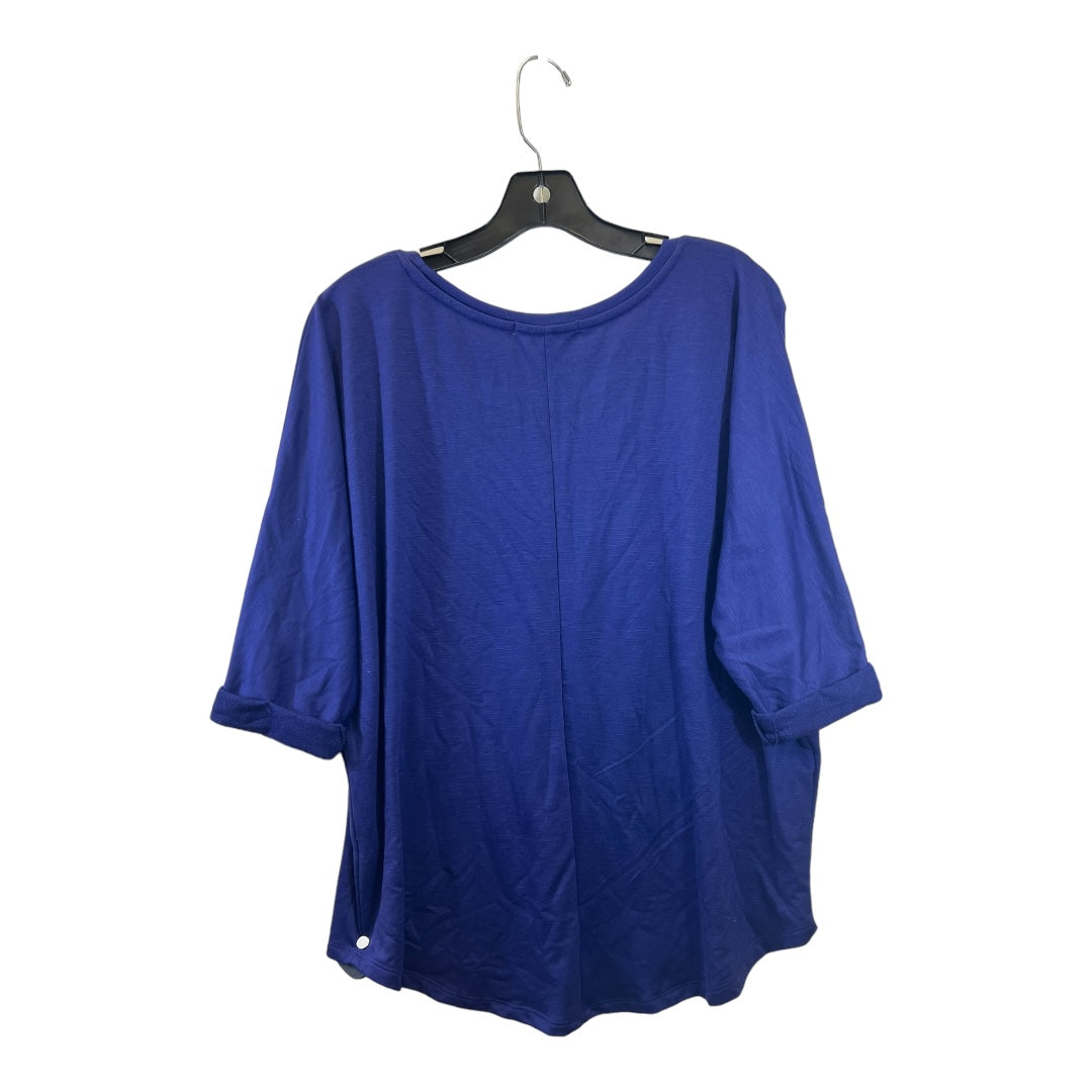 Top Short Sleeve Basic By Clothes Mentor Size: L