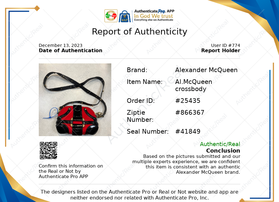 Crossbody Luxury Designer By Alexander Mcqueen Size: Small