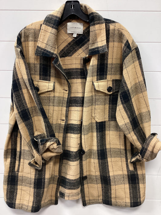 Jacket Fleece By Lucky Brand In Tan, Size:S