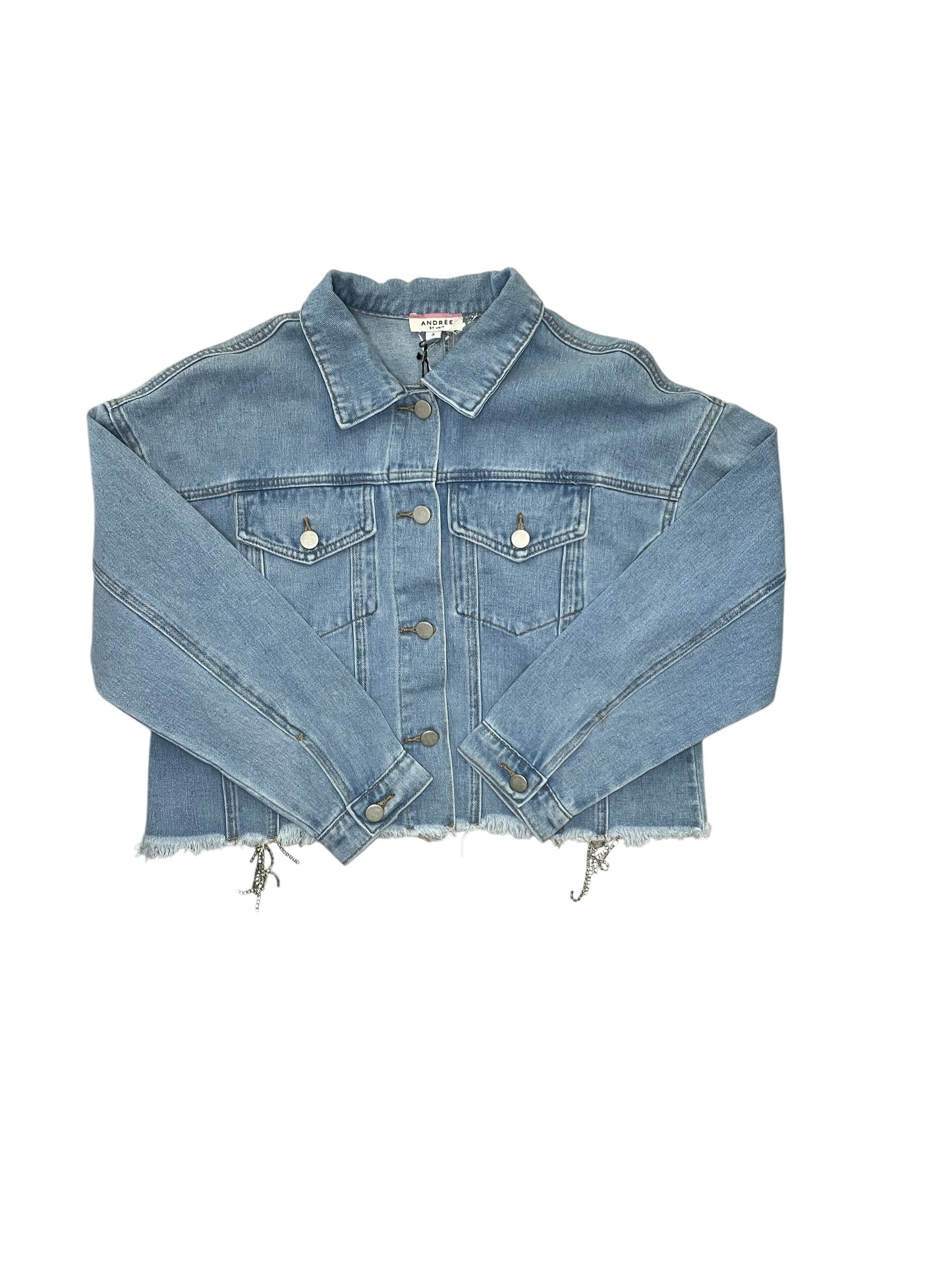 Jacket Denim By Andree By Unit In Blue Denim, Size:S