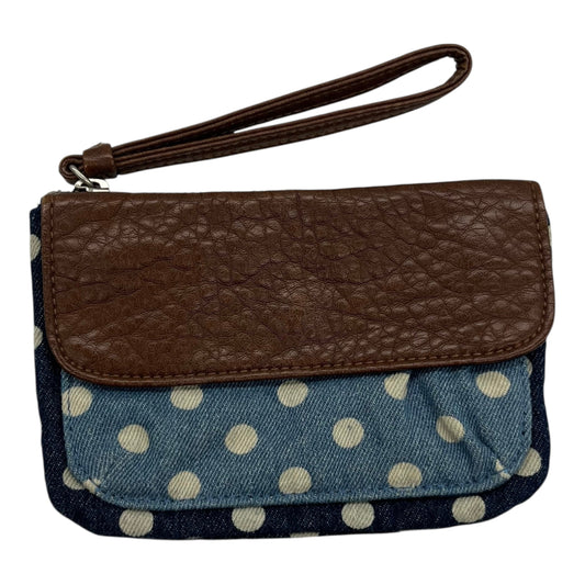 Wristlet By Aeropostale In Blue & Brown, Size:Medium