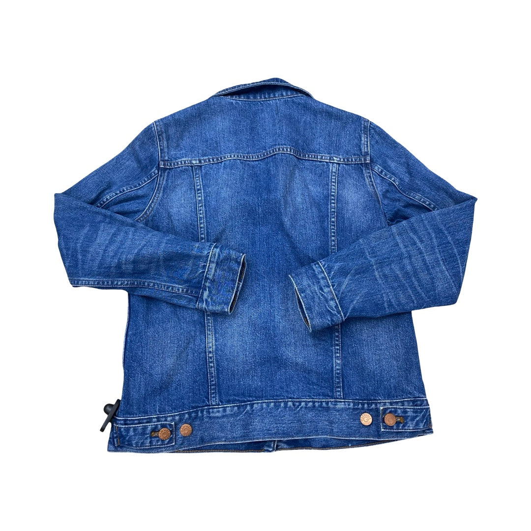 Jacket Denim By Madewell In Blue Denim, Size:M