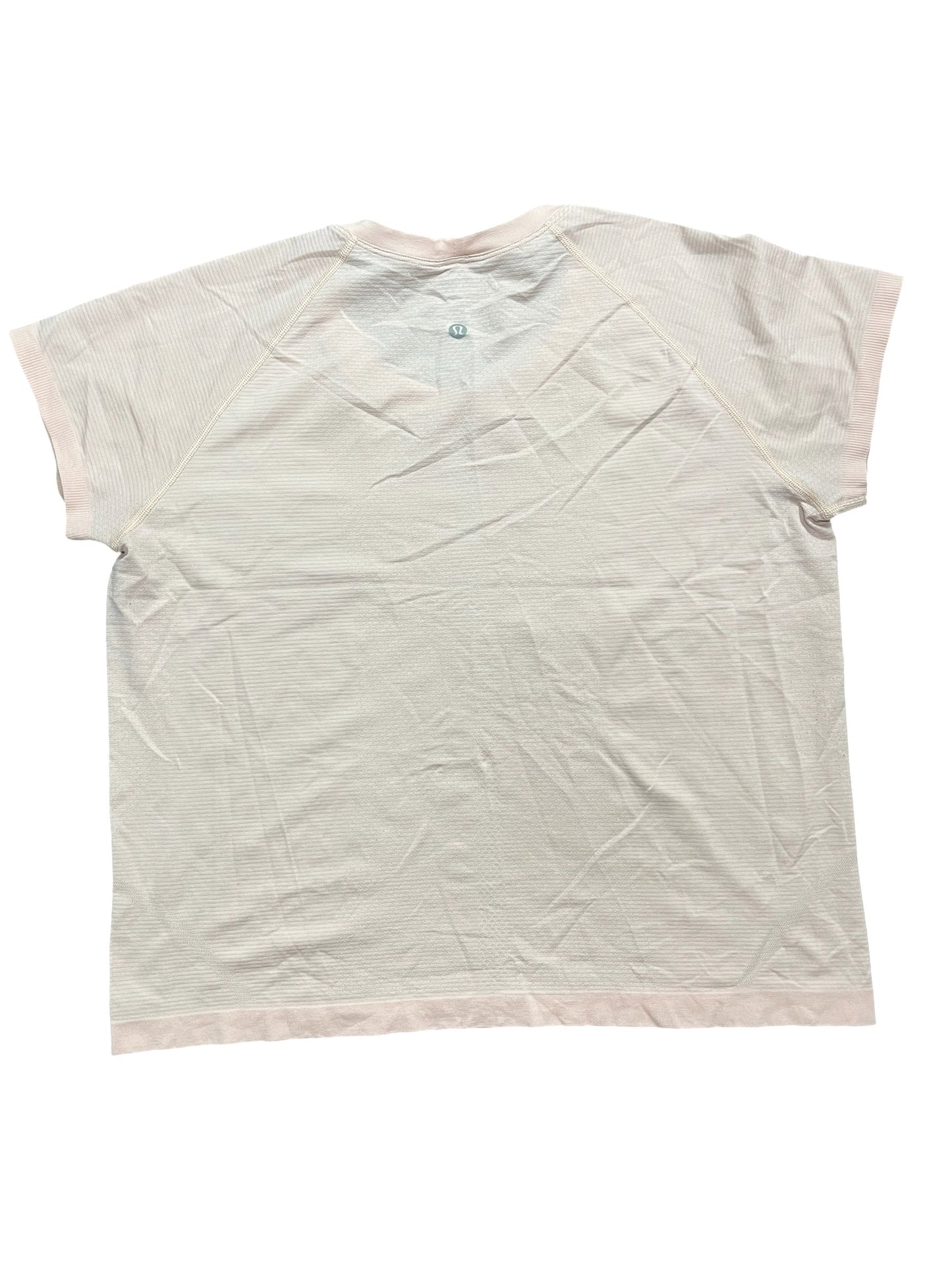 Athletic Top Ss By Lululemon In Pink, Size:Xl
