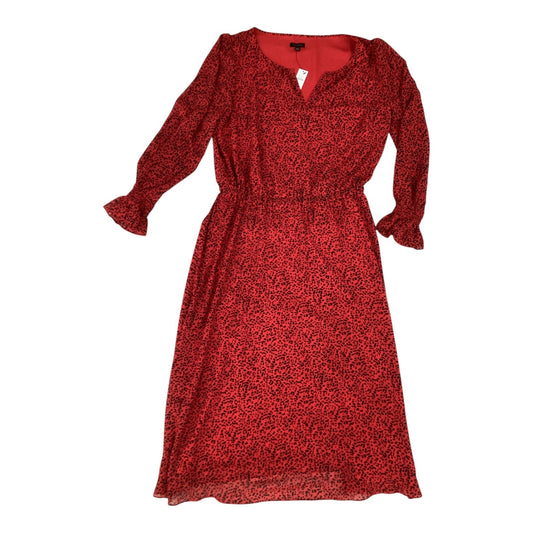 Dress Casual Maxi By Talbots In Black & Red, Size:L