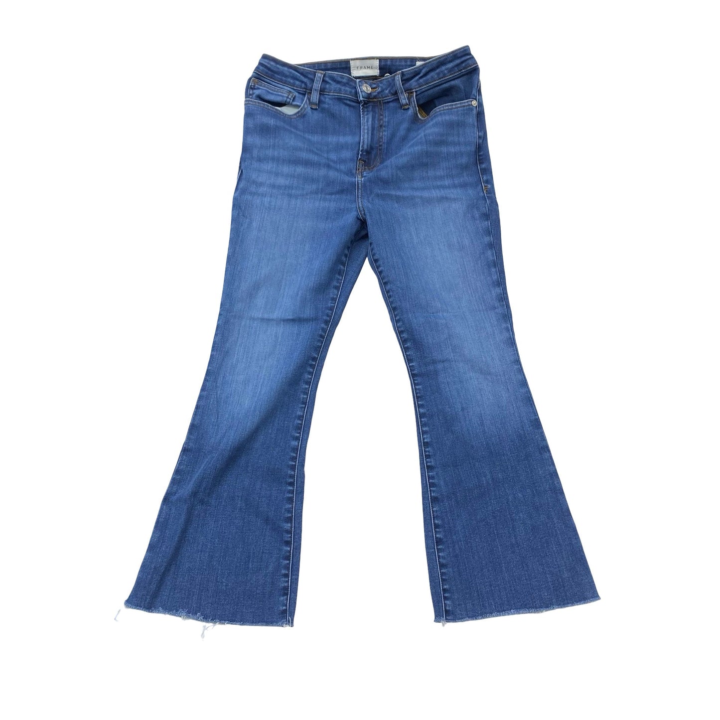 Jeans Flared By Frame In Blue Denim, Size:8