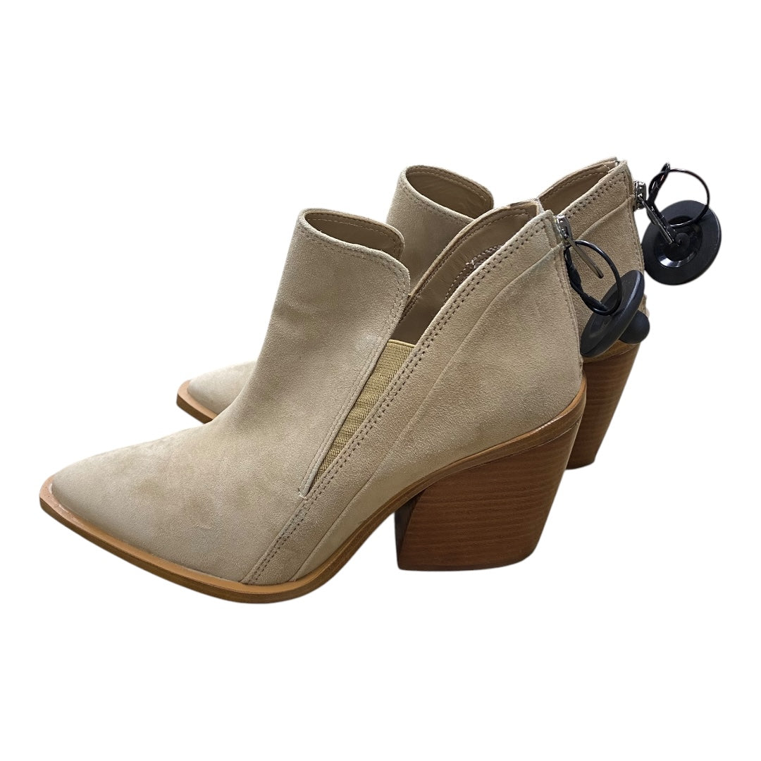 Boots Ankle Heels By Vince Camuto In Brown, Size:7.5