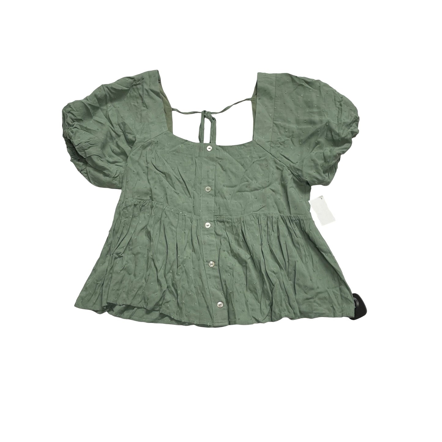 Top Ss By Hem & Thread In Green, Size:M