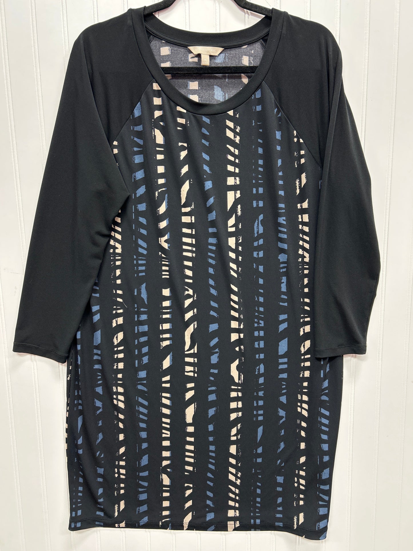 Dress Casual Midi By Banana Republic In Black, Size:Xl