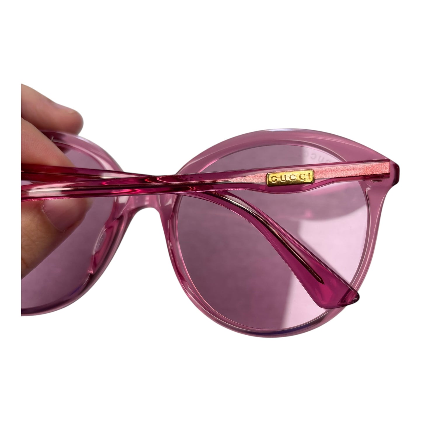Sunglasses Luxury Designer By Gucci In Pink