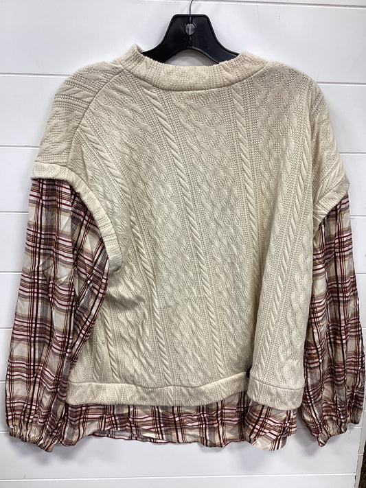 Top Ls By Maurices In Cream, Size:Xl