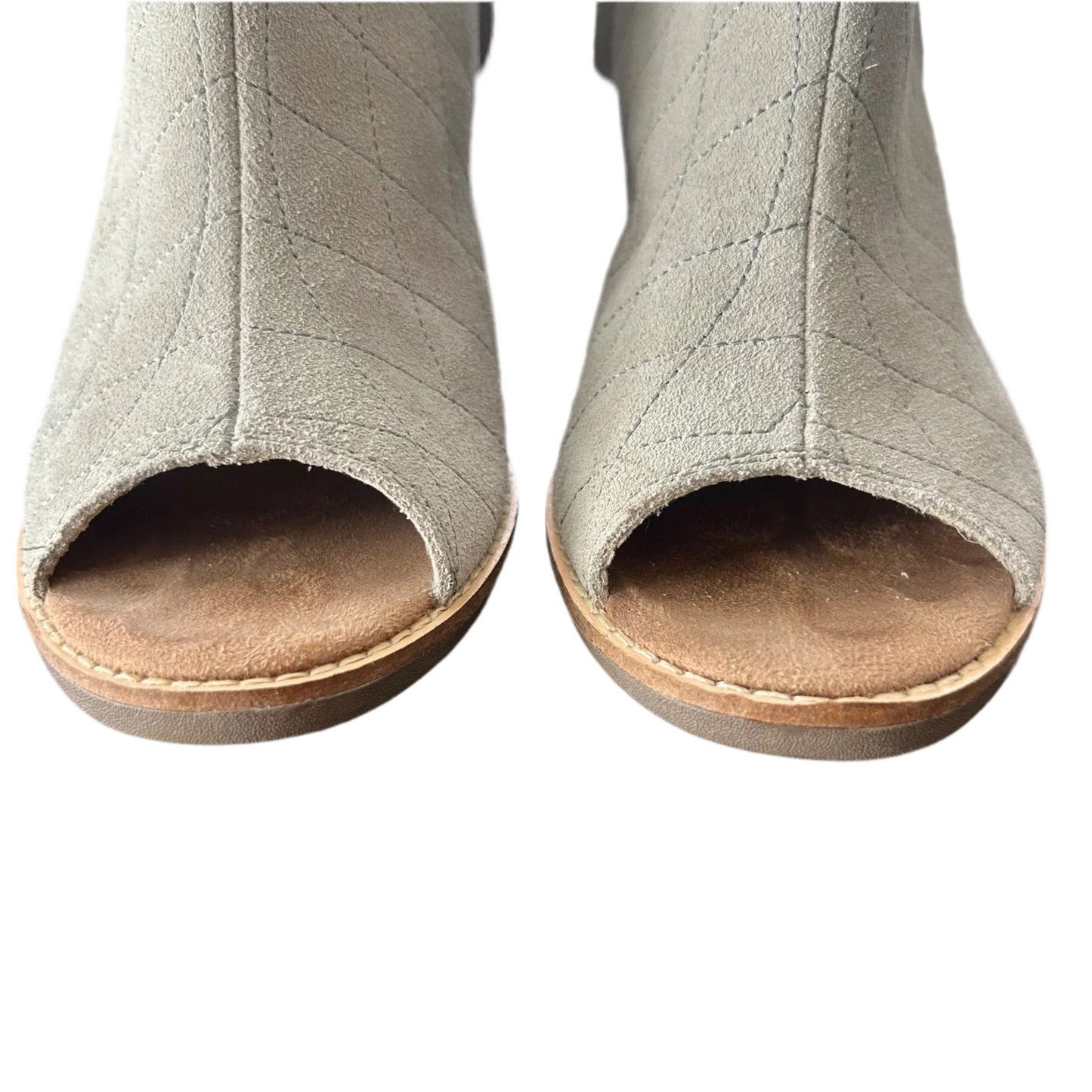 Boots Ankle Heels By Toms In Grey, Size: 7