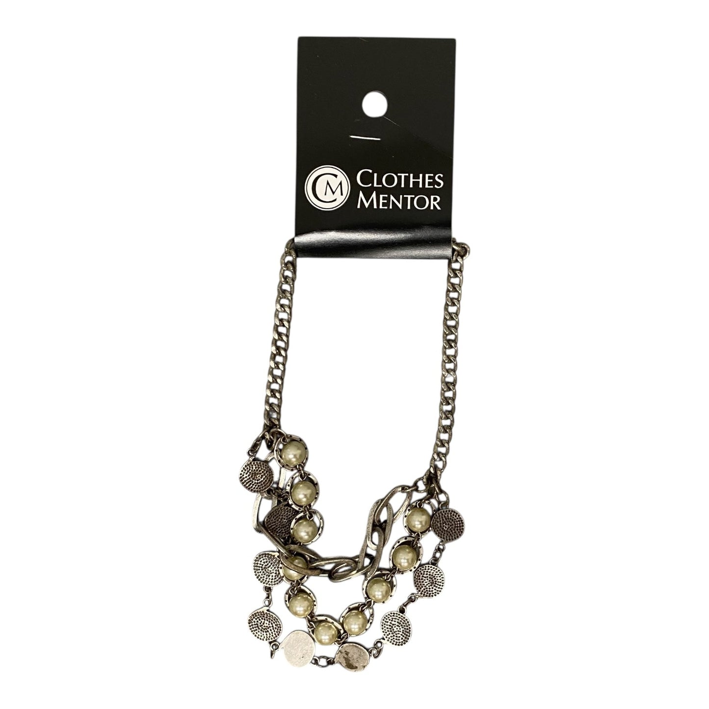 Necklace Layered By Nine West In Silver