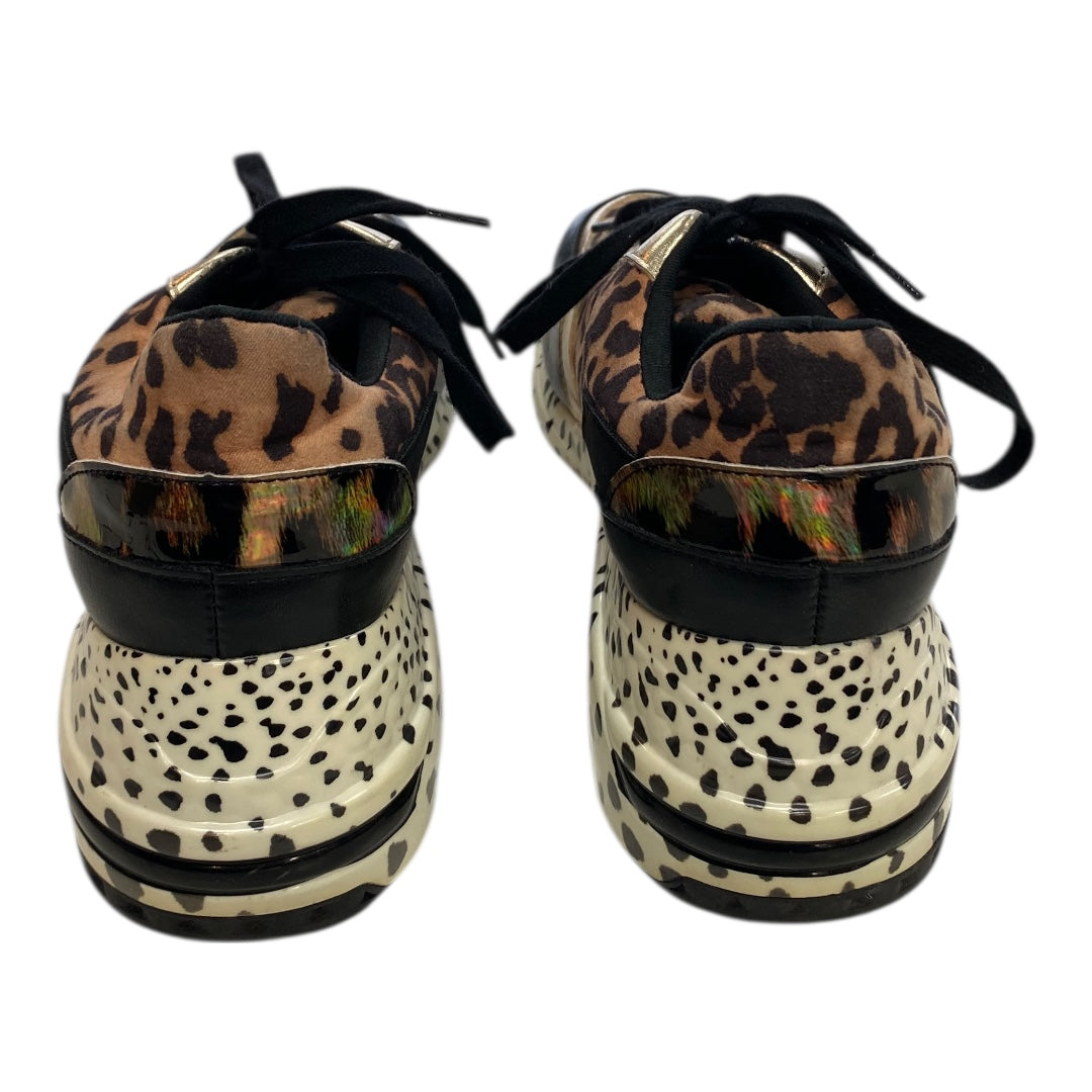 Shoes Sneakers Platform By Steve Madden In Animal Print, Size:8.5