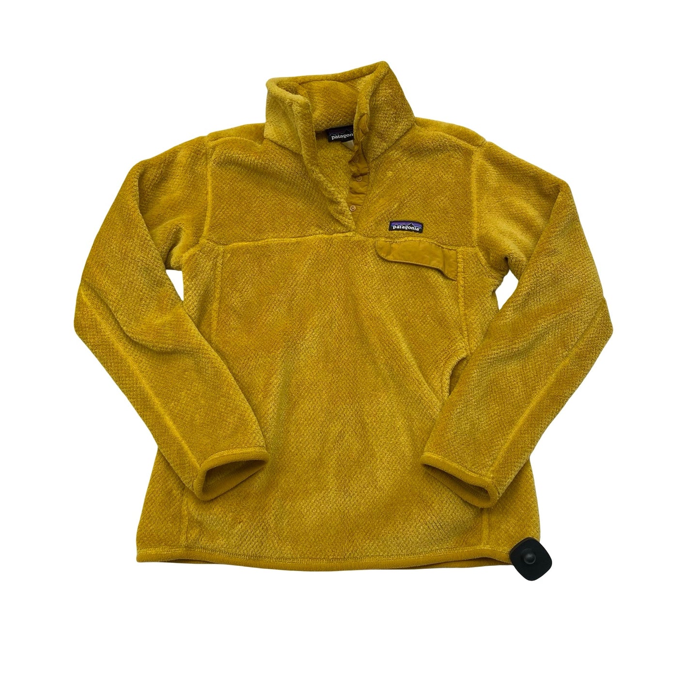 Athletic Sweatshirt Collar By Patagonia In Yellow, Size:M