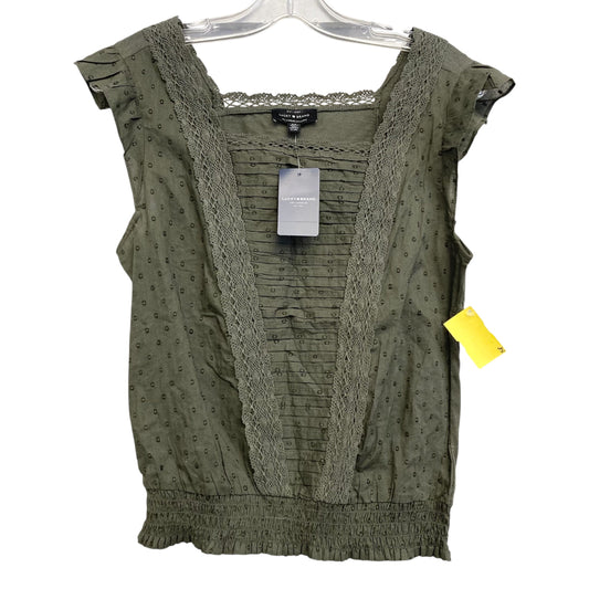 Top Sleeveless By Lucky Brand In Green, Size:S