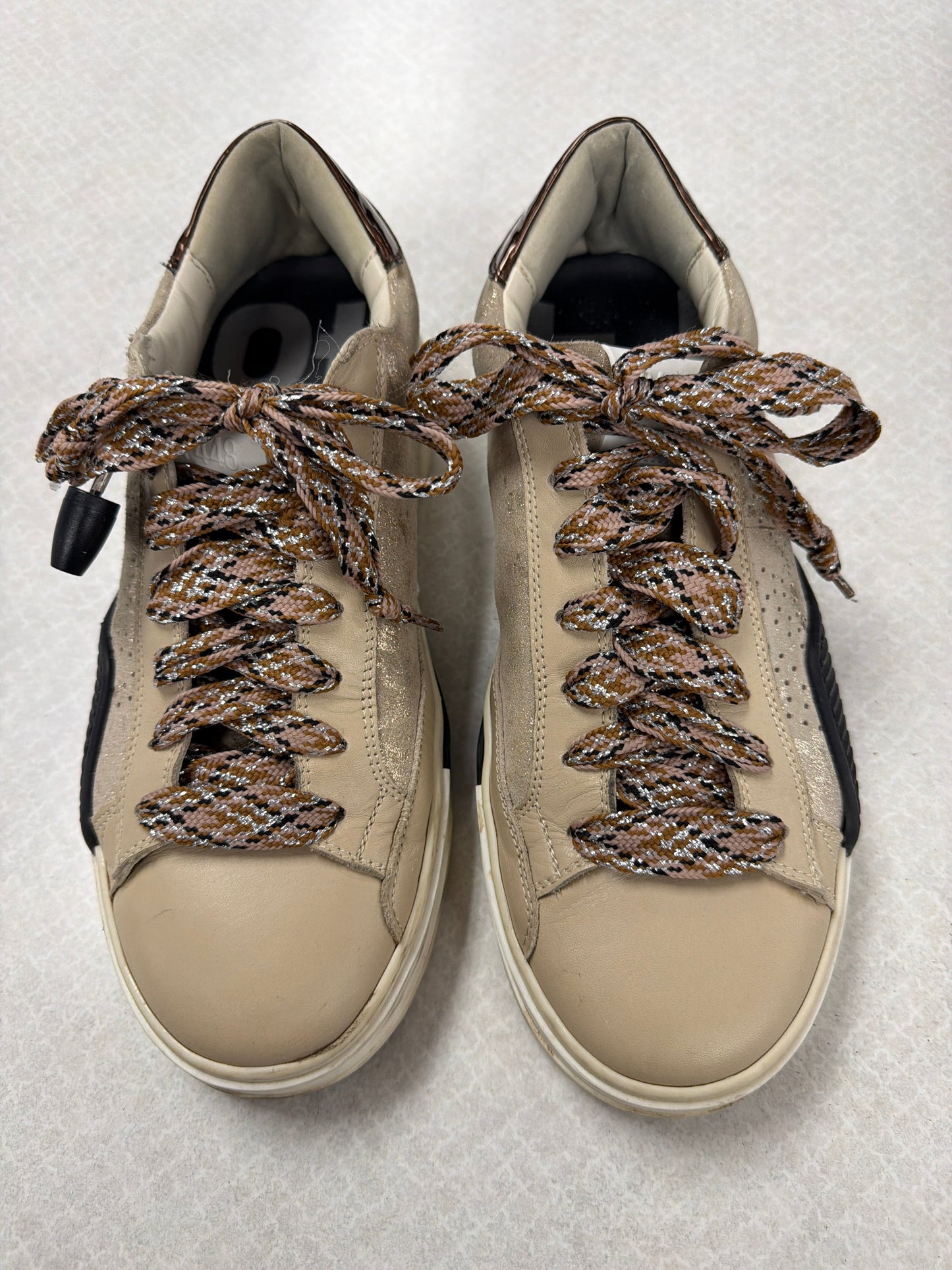 Shoes Sneakers By P448 In Brown & Tan, Size:9