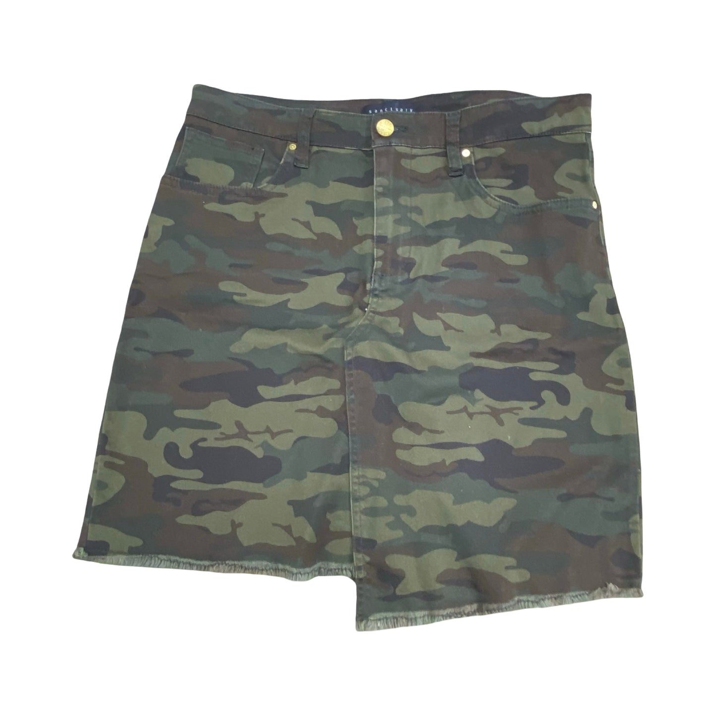 Skirt Mini & Short By Sanctuary In Camouflage Print, Size:8