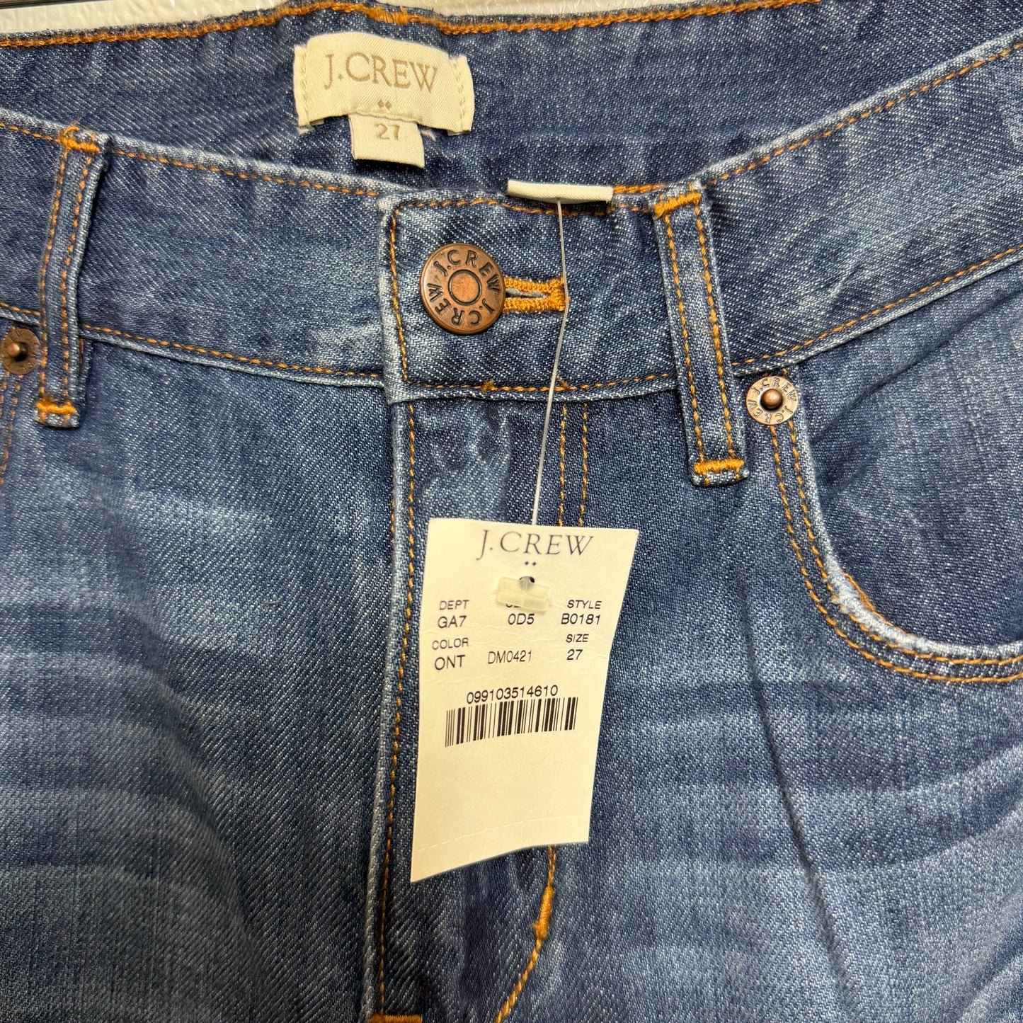 Jeans Straight By J. Crew In Blue Denim, Size: 4